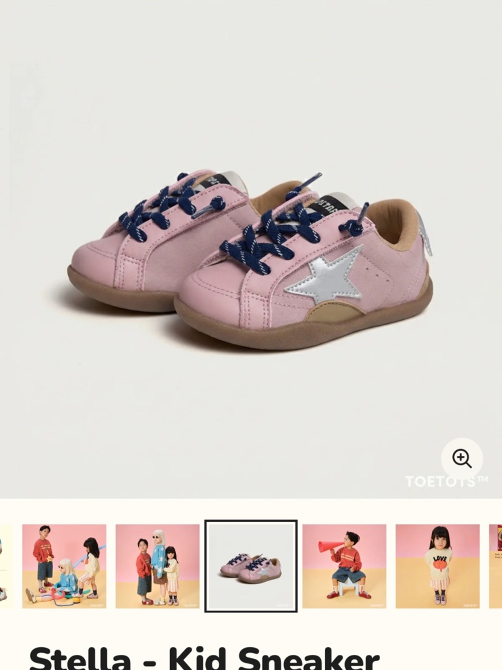New Stella Kids Pink Star Sneakers.
Size 6.5t Wide (runs small)
Velcro Sneaker
